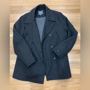 XL Bonobos heathered black pea coat